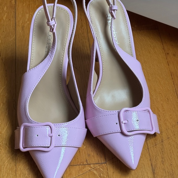 Shoe Dazzle Light Pink Slingback Heels - Picture 4 of 5